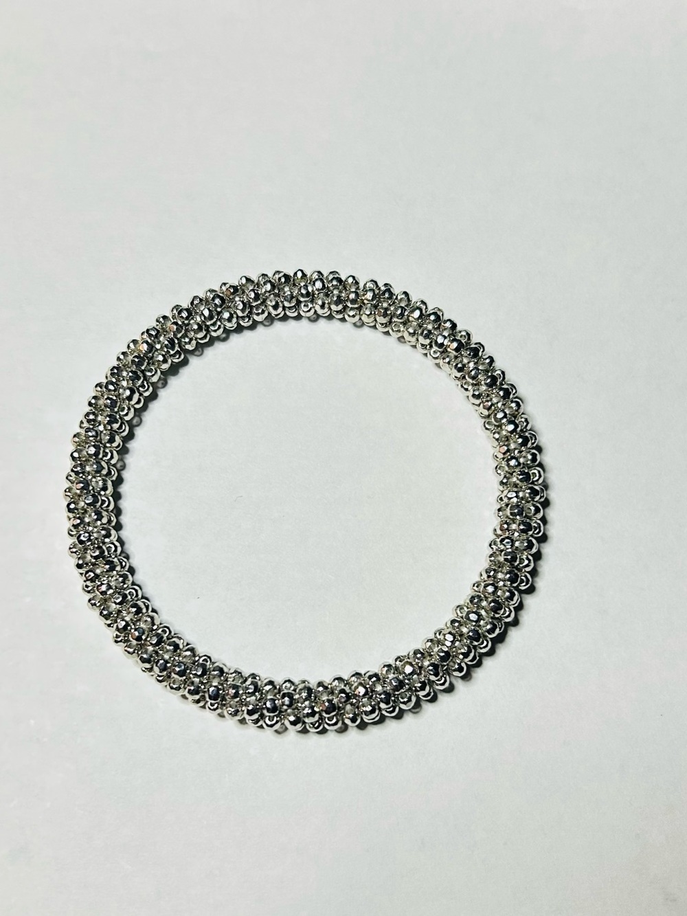 SS Beaded Italian Bracelet